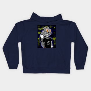 Mutant Rabbit glow in the dark Kids Hoodie